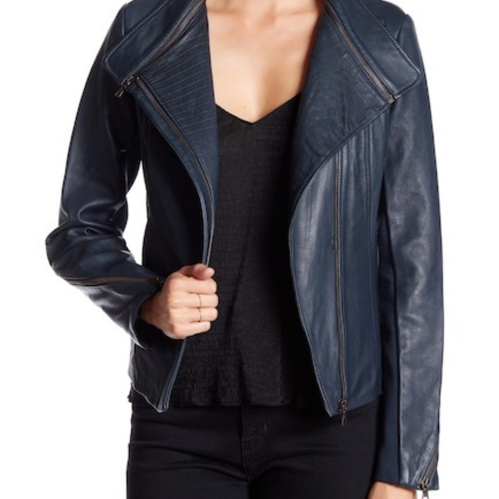 NWT! Sam Edelman Genuine Leather Jacket, Size L